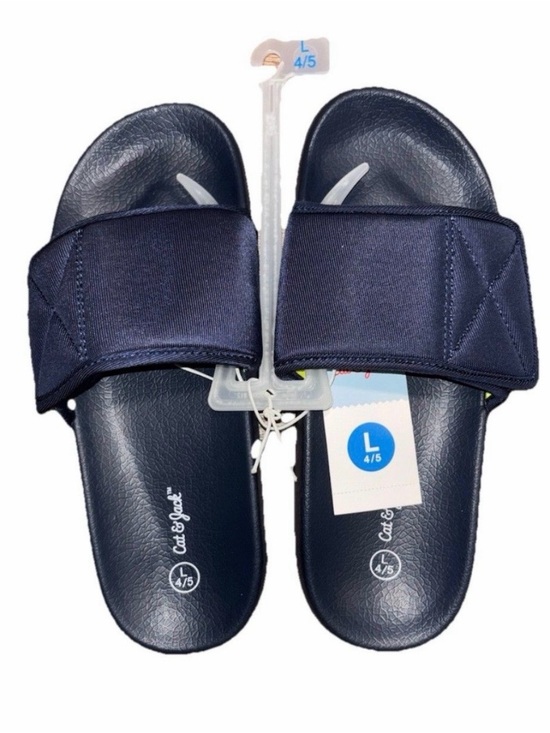 Cat & Jack Other - Cat & Jack Navy Slide Sandals for Kids